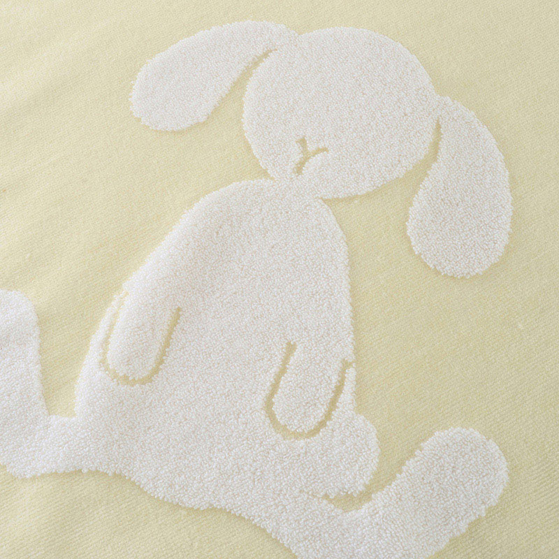 UCHINO ふわふわバニー ベビーバスタオル ライトイエロー 8828C858LY 1枚（ご注文単位2枚）【直送品】