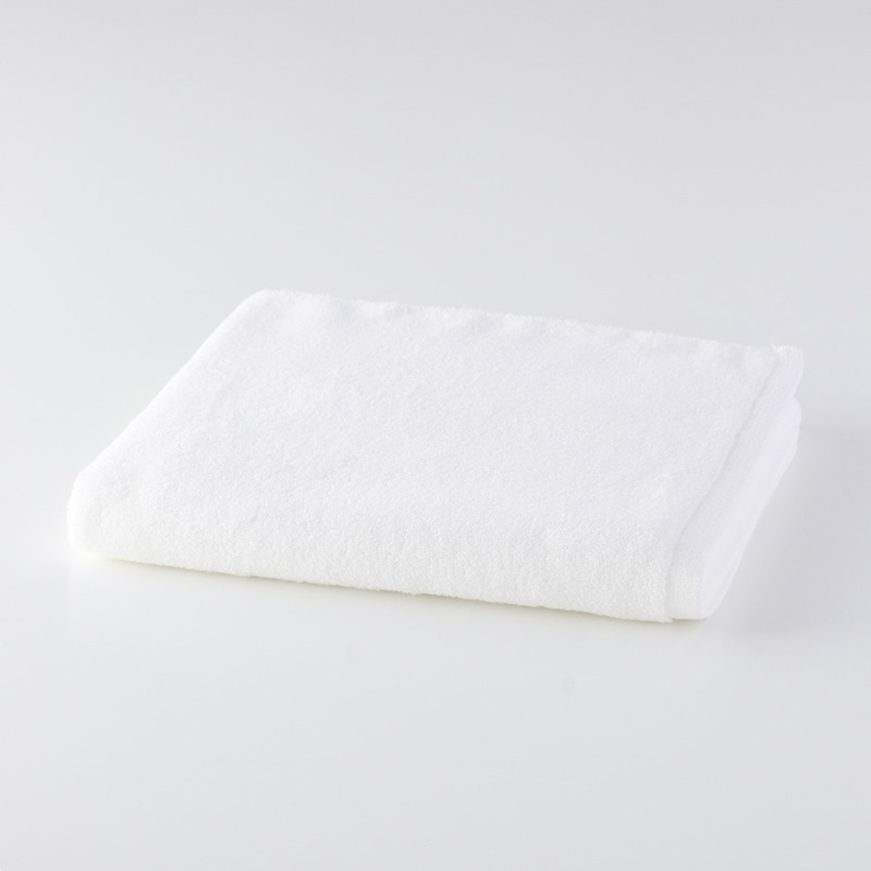 UCHINO ふわふわカラー バスタオル ホワイト 8830B831W1 1枚（ご注文単位4枚）【直送品】