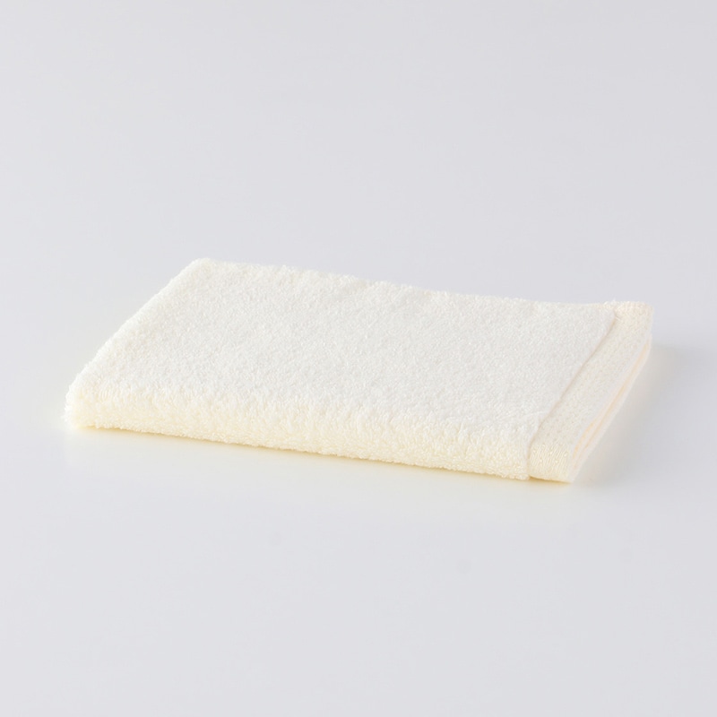 UCHINO ふわふわカラー ゲストタオル イエロー 8806G831Y1 1枚（ご注文単位10枚）【直送品】