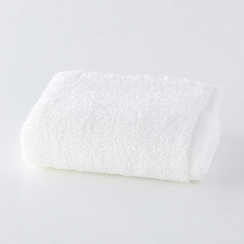 UCHINO とってもよく吸う ごくふわ フェイスタオル ホワイト 8817F892W 1枚（ご注文単位10枚）【直送品】