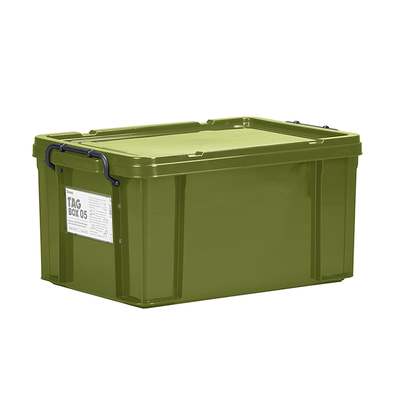 収納ボックス タッグボックス 05 グリーン 1個(ご注文単位6個)【直送品】