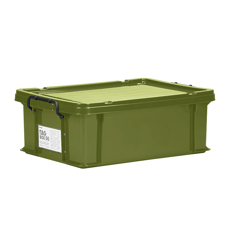 収納ボックス タッグボックス 06 グリーン 1個(ご注文単位6個)【直送品】