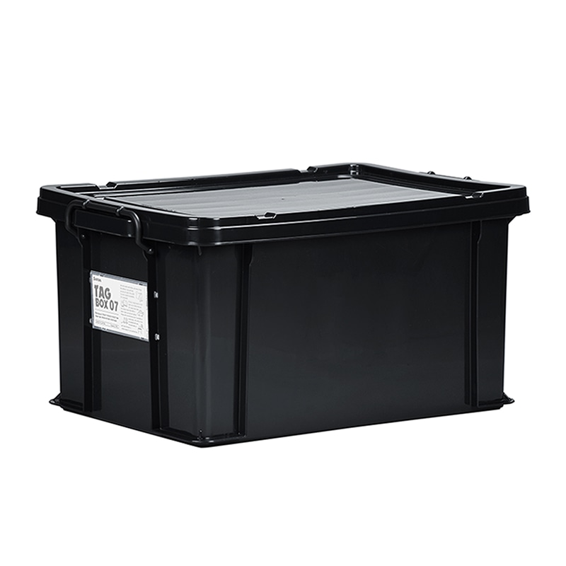 収納ボックス タッグボックス 07 ブラック 1個(ご注文単位4個)【直送品】