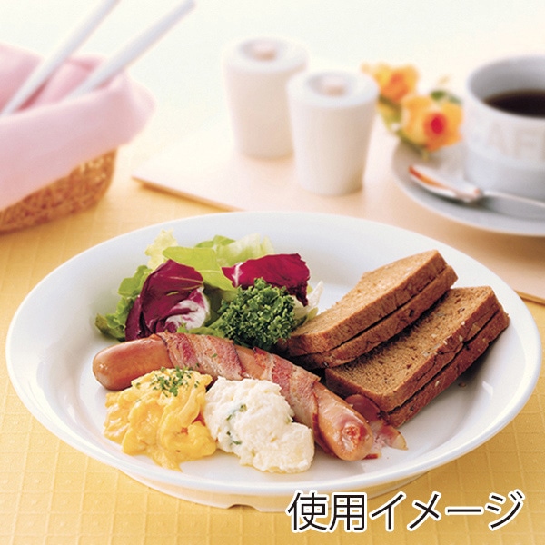 スリーライン シェルミン 23cm 深皿 白色 SM-11162SW 1枚(ご注文単位5枚)【直送品】