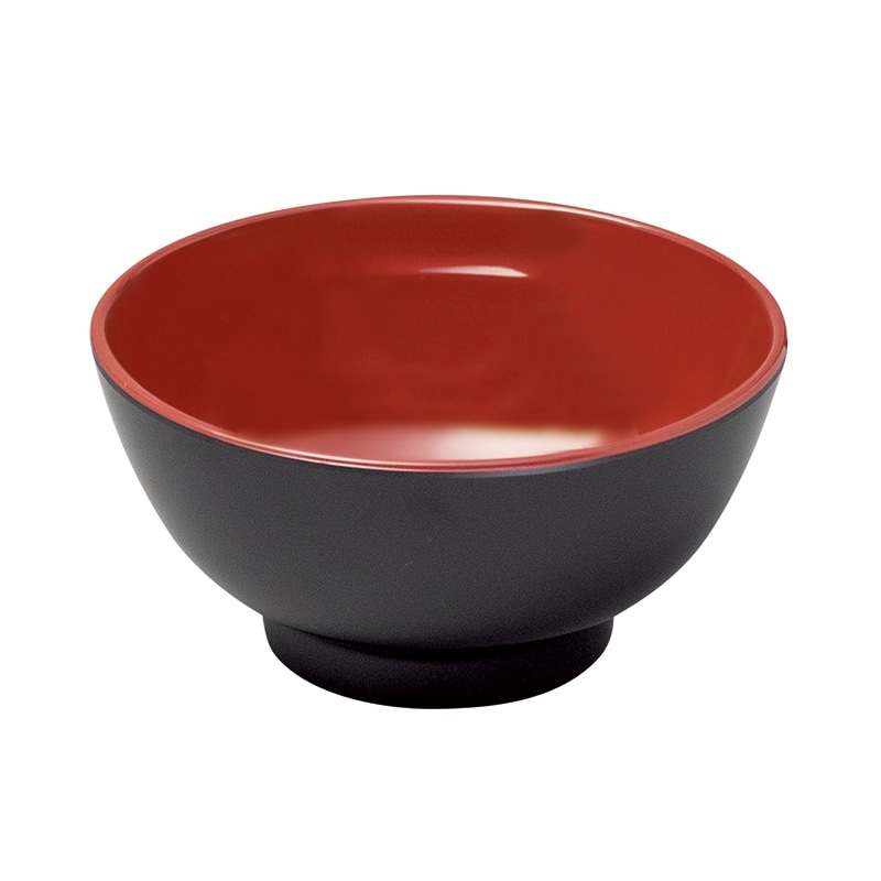 スリーライン シェルミン　汁椀　身 漆黒内朱　280cc SM-11330SS　1個（ご注文単位10個）【直送品】