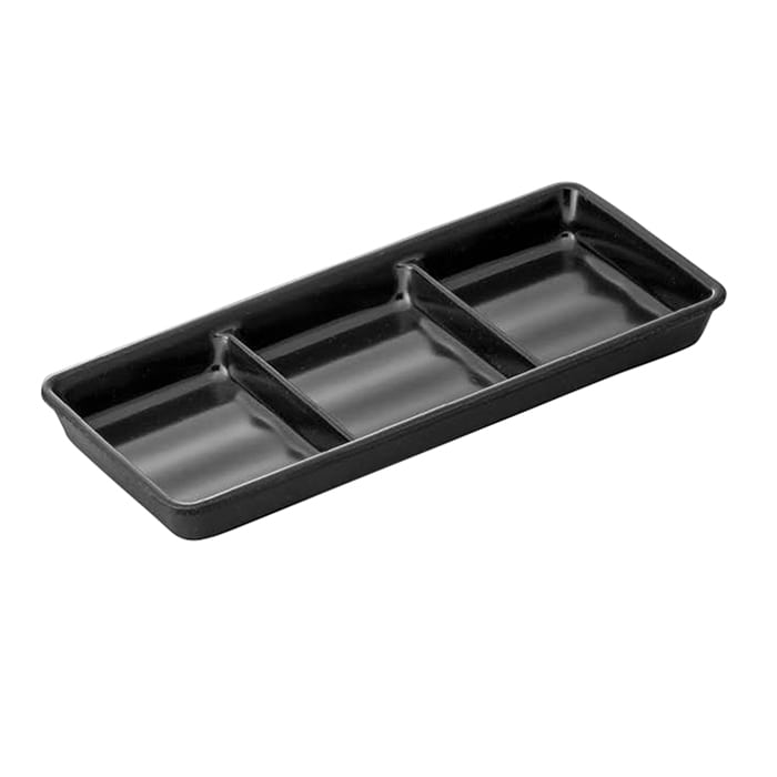 スリーライン シェルミン　3点薬味入れ 黒色 SM-11159SS　1個（ご注文単位5個）【直送品】