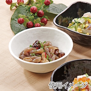 スリーライン シェルミン　丸小鉢 白色 SM-11486SW　1個（ご注文単位10個）【直送品】