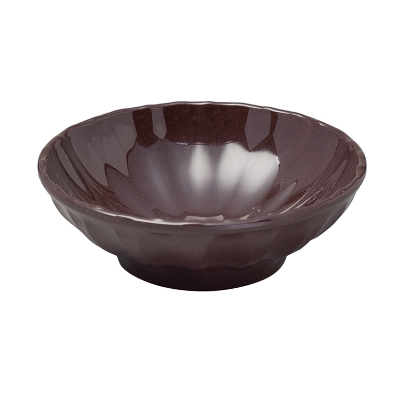 スリーライン シェルミン　菊型小鉢 茶色 SM-11731SB　1個（ご注文単位10個）【直送品】