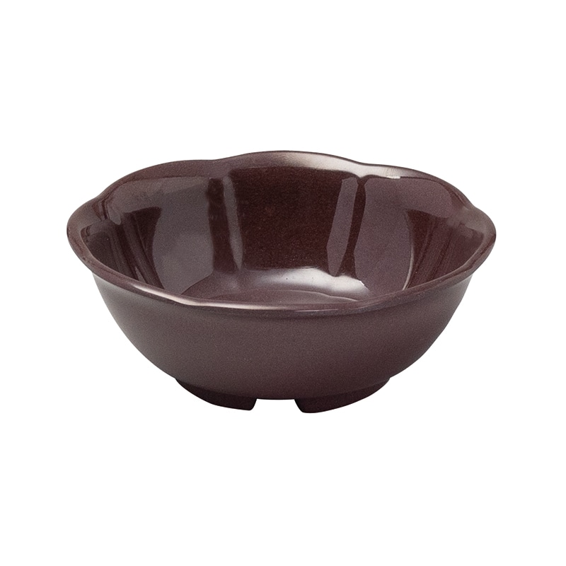 スリーライン シェルミン　花形小鉢 茶色 SM-11126SB　1個（ご注文単位10個）【直送品】