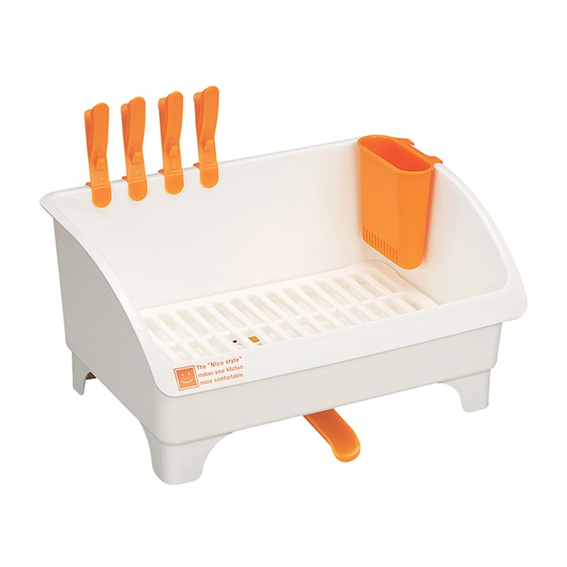 イノマタ化学 ニコスタイル 水切りラック ホワイト 0082 1個（ご注文単位1個）【直送品】