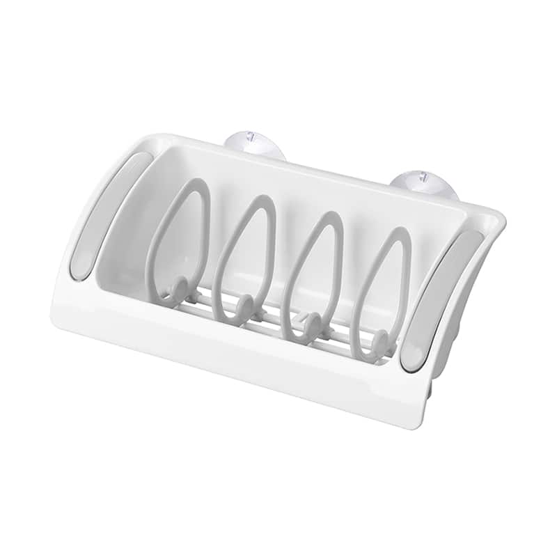 イノマタ化学 エコフック付き スポンジラック ホワイト 0083 1個（ご注文単位1個）【直送品】