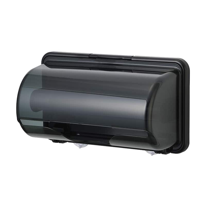 イノマタ化学 キッチンペーパーホルダー クリーアーブラック 0342 1個（ご注文単位1個）【直送品】