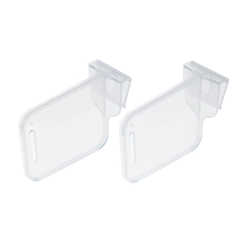 イノマタ化学 ドアポケット用仕切り 2個組 クリアー 0357 1パック（ご注文単位1パック）【直送品】