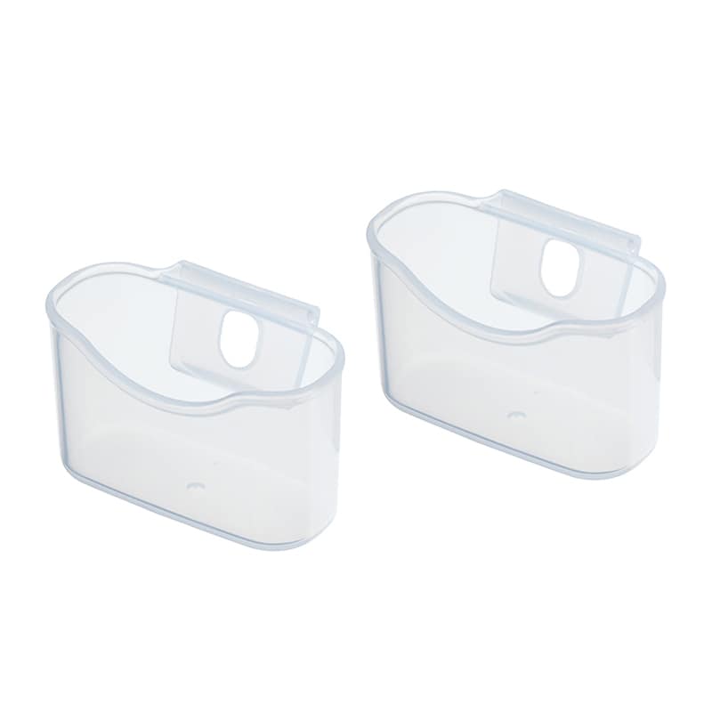 イノマタ化学 冷蔵庫ミニポケット 2個組 クリアー 0358 1パック（ご注文単位1パック）【直送品】