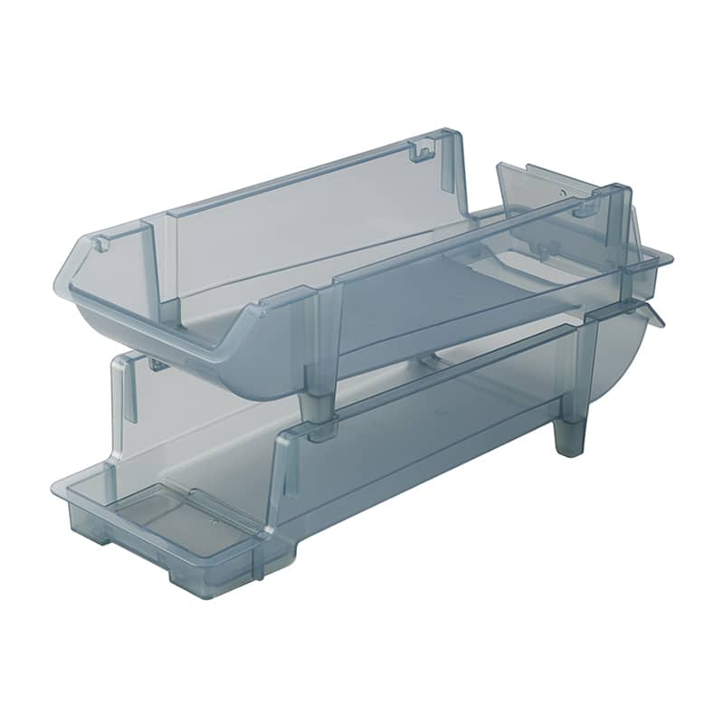 イノマタ化学 転がる乳酸菌ドリンクストッカー 2段 クリアーグレー 0379 1個（ご注文単位1個）【直送品】