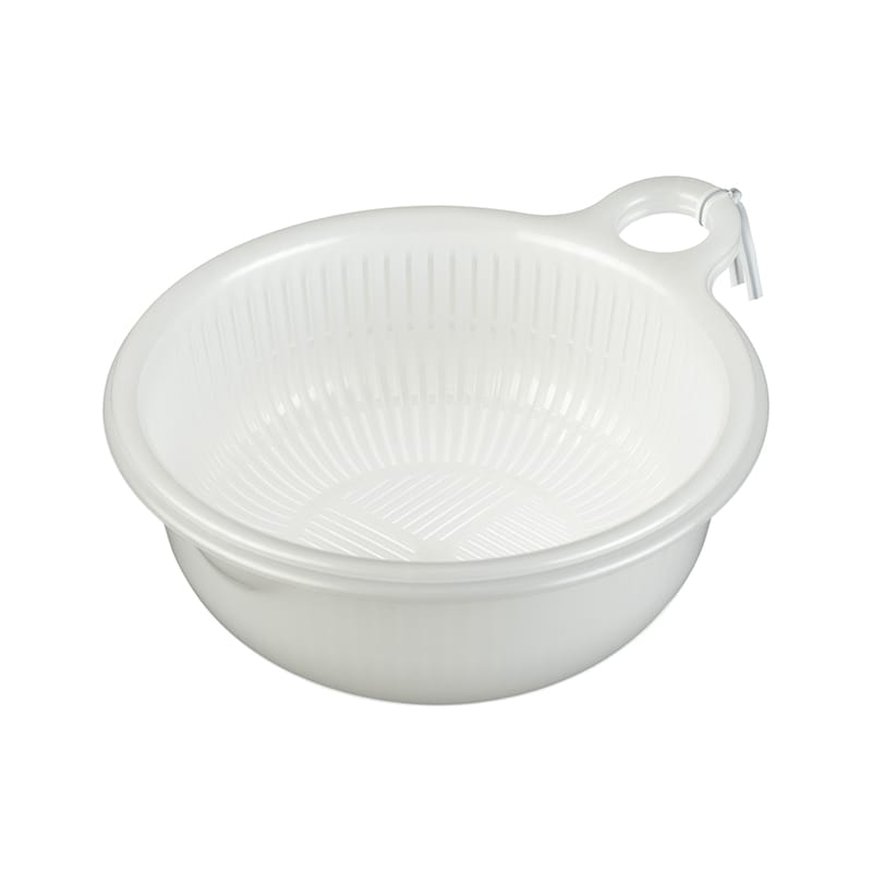 イノマタ化学 フィーリング ミニざるボール パールホワイト 549 1個（ご注文単位1個）【直送品】