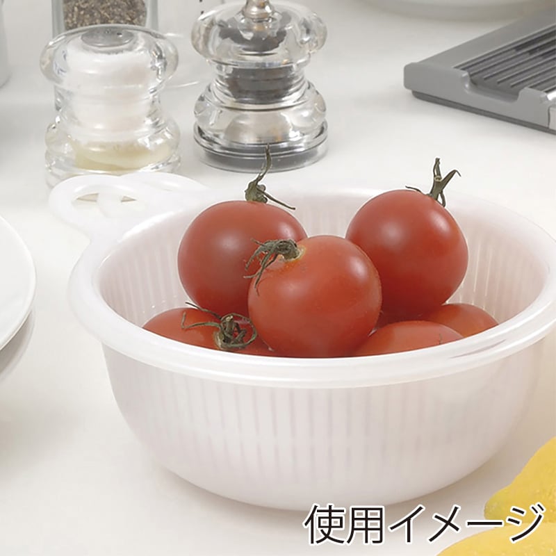 イノマタ化学 フィーリング ミニざるボール パールホワイト 549 1個（ご注文単位1個）【直送品】