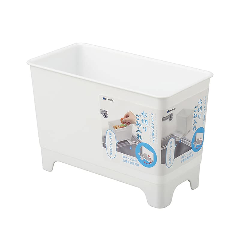 イノマタ化学 水切りごみ入れ ホワイト 0660 1個（ご注文単位1個）【直送品】