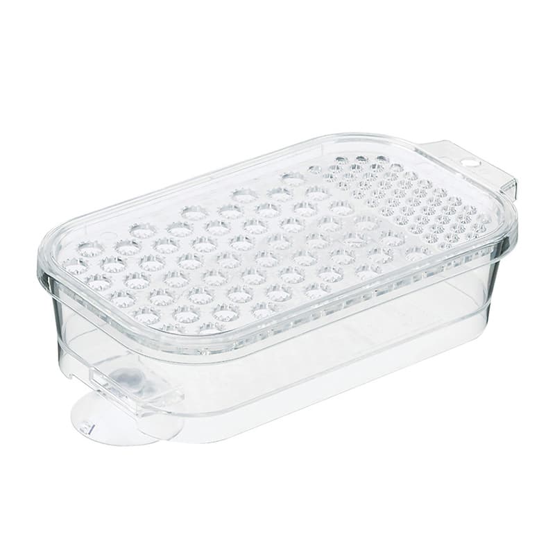 イノマタ化学 吸盤付おろし器 クリアー 1104 1個（ご注文単位1個）【直送品】