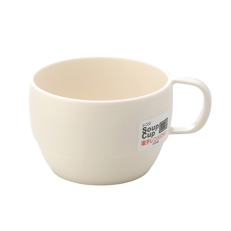 イノマタ化学 レンジスープカップ アイボリー 1117 1個（ご注文単位1個）【直送品】
