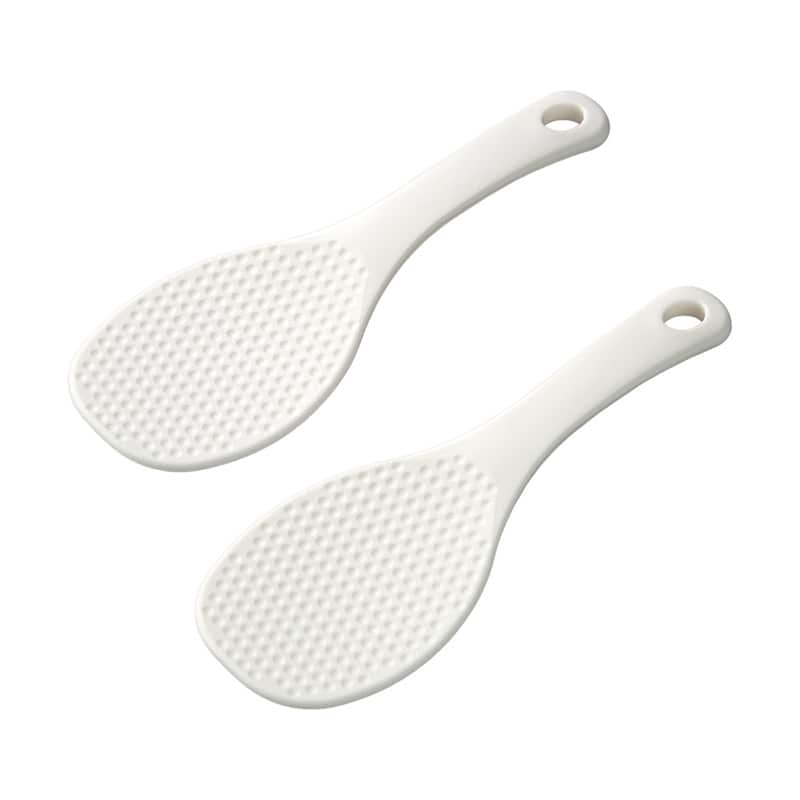 イノマタ化学 なるほどしゃもじ 小 2本組 ホワイト 1152 1セット（ご注文単位1セット）【直送品】