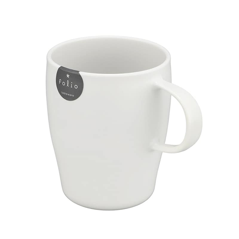 イノマタ化学 フォリオ 手付きマグ ホワイト 1180 1個（ご注文単位1個）【直送品】
