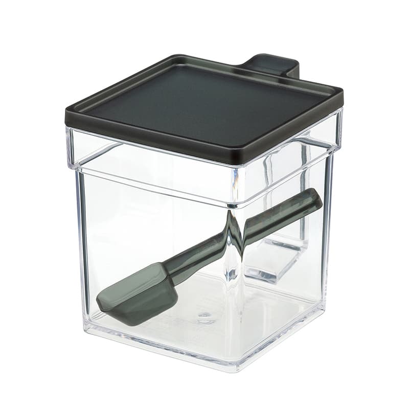 イノマタ化学 スクエアポット クリアーブラック 1197 1個（ご注文単位1個）【直送品】