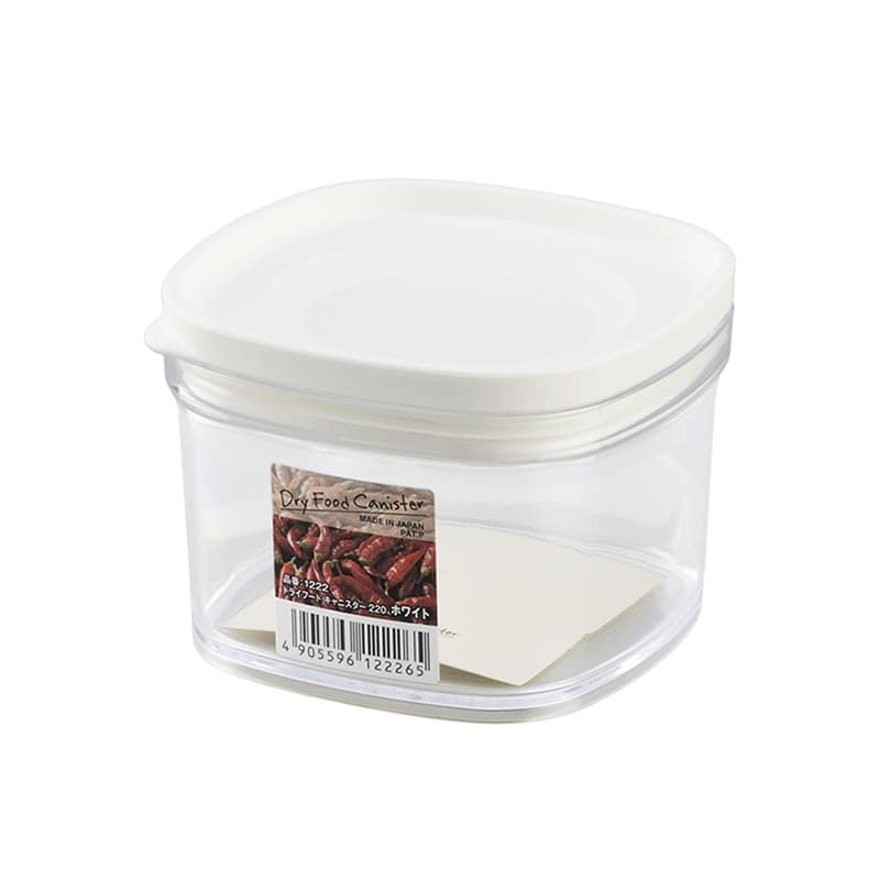 イノマタ化学 ドライフードキャニスター 220 ホワイト 1222 1個（ご注文単位1個）【直送品】