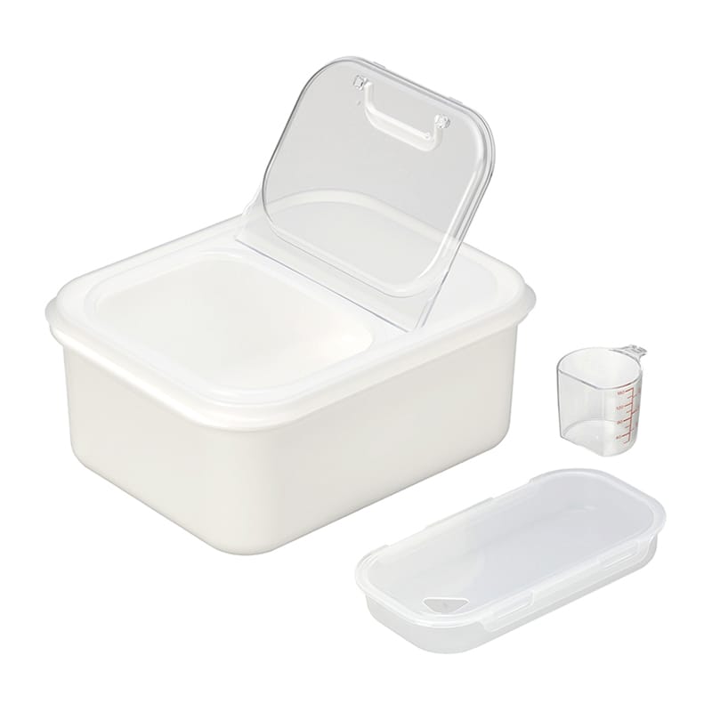 イノマタ化学 気くばり米びつ 6kg ホワイト 1270 1個（ご注文単位1個）【直送品】