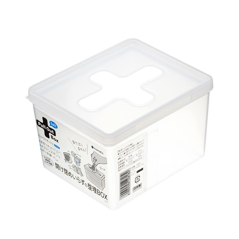 イノマタ化学 プルアウトボックス トール クリアー 1281 1個（ご注文単位1個）【直送品】