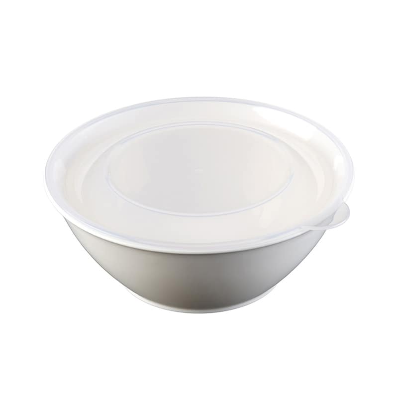 イノマタ化学 そのまま食卓に出せる保存容器 M ホワイト 1580 1個（ご注文単位1個）【直送品】