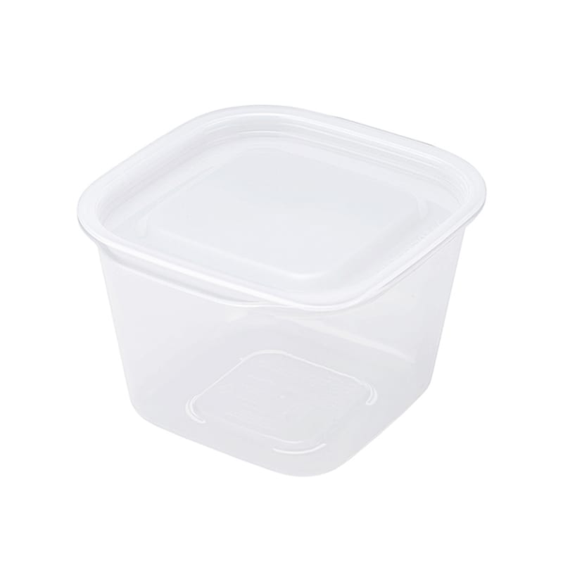 イノマタ化学 楽ちんパック スクエア深型900ml クリアーホワイト 1817 1個（ご注文単位1個）【直送品】