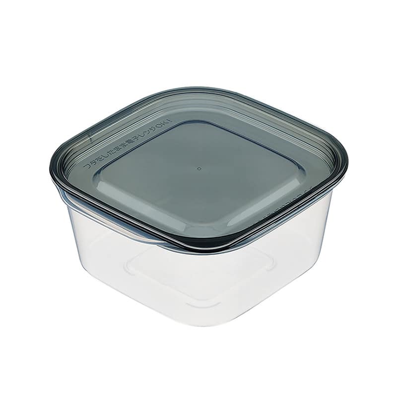 イノマタ化学 楽ちんパック スクエア630ml クリアーブラック 1842 1個（ご注文単位1個）【直送品】