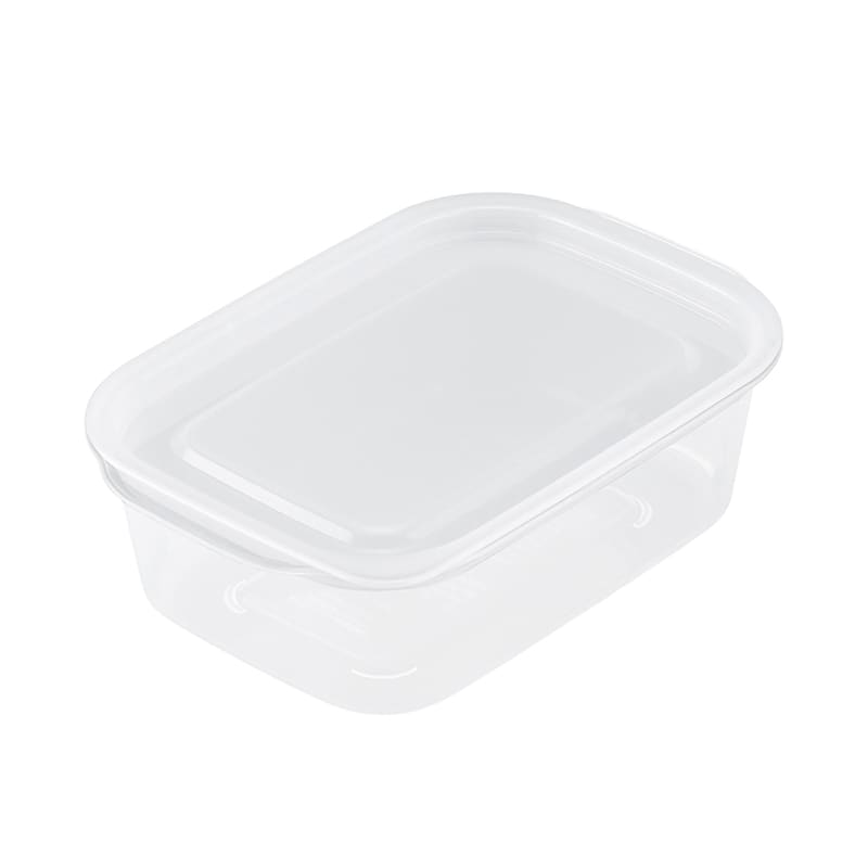 イノマタ化学 楽ちんパック 角型600ml クリアーホワイト 1845 1個（ご注文単位1個）【直送品】