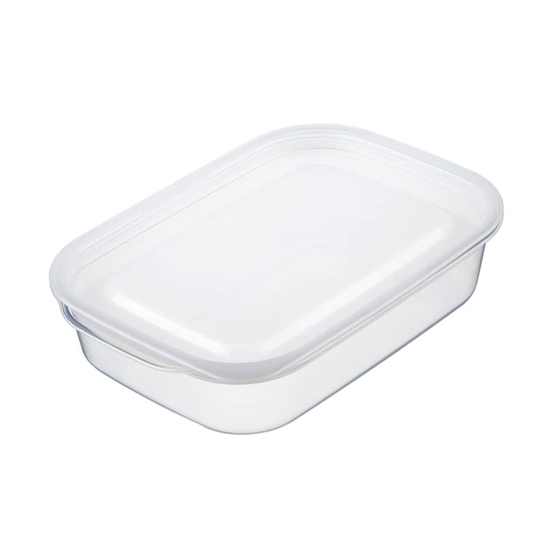 イノマタ化学 楽ちんパック 浅型550ml クリアーホワイト 1848 1個（ご注文単位1個）【直送品】