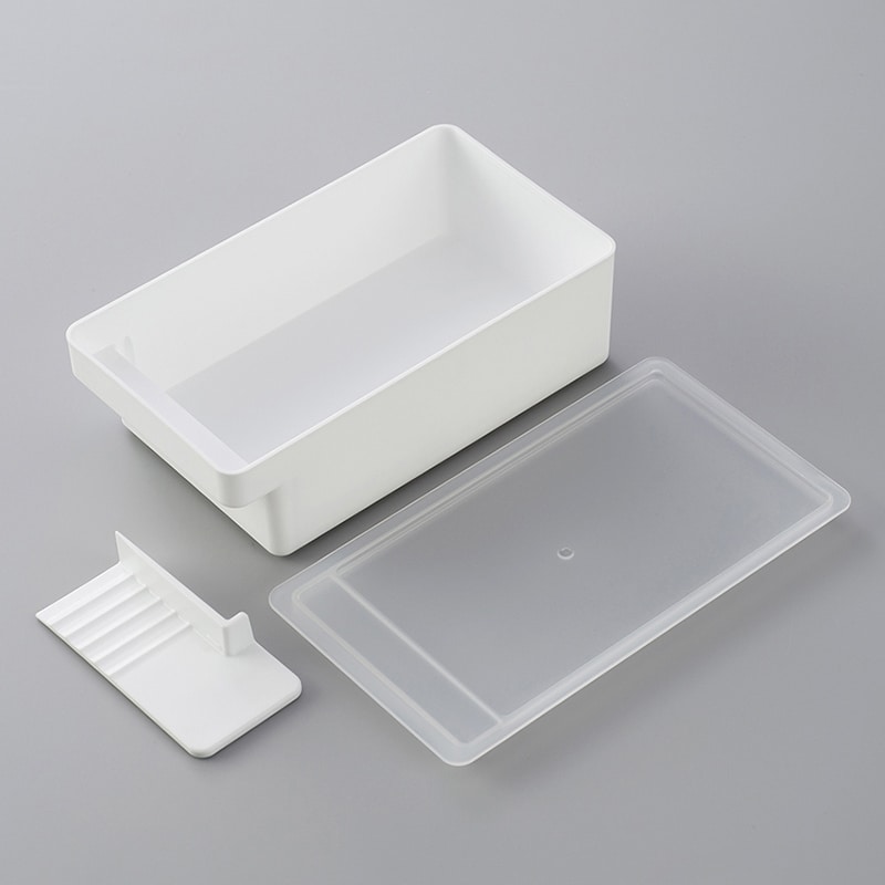 イノマタ化学 バターケース ホワイト 1990 1個（ご注文単位1個）【直送品】