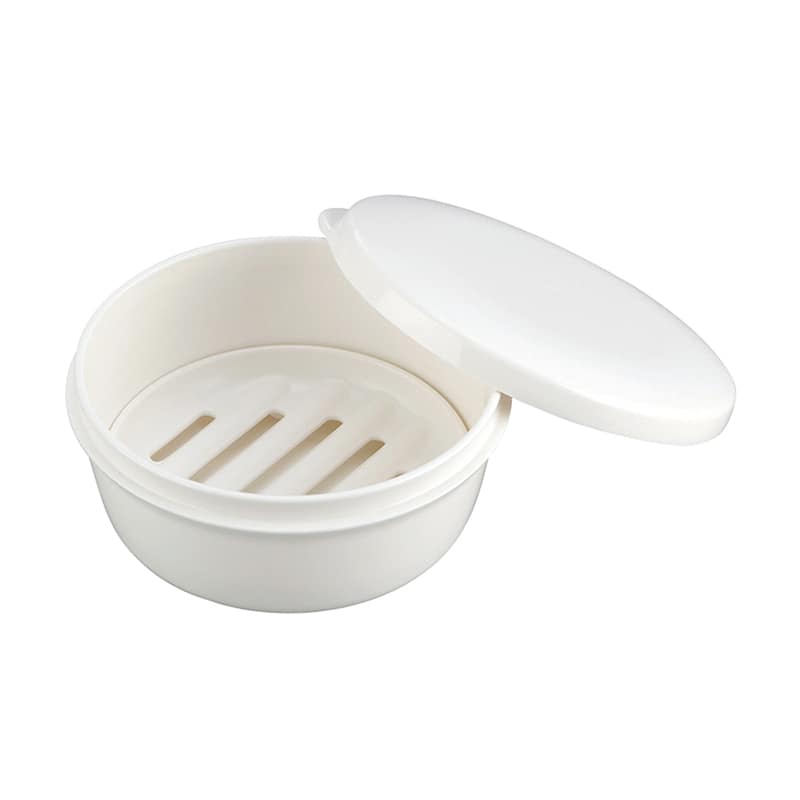 イノマタ化学 携帯用ソープケース 丸 ホワイト 2206 1個（ご注文単位1個）【直送品】