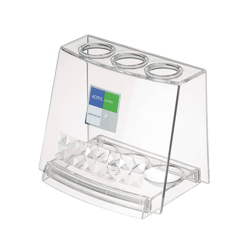 イノマタ化学 アクリル歯ブラシスタンド クリアー 2214 1個（ご注文単位1個）【直送品】