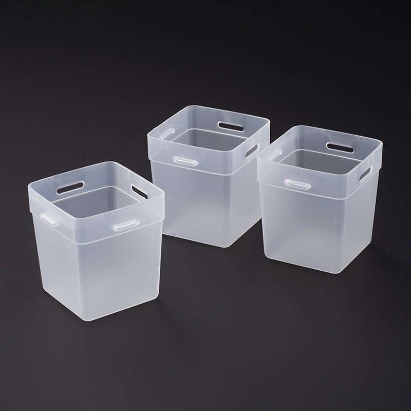 イノマタ化学 くつした整理カップ M 3個セット クリアー 2961 1セット/個（ご注文単位1個）【直送品】