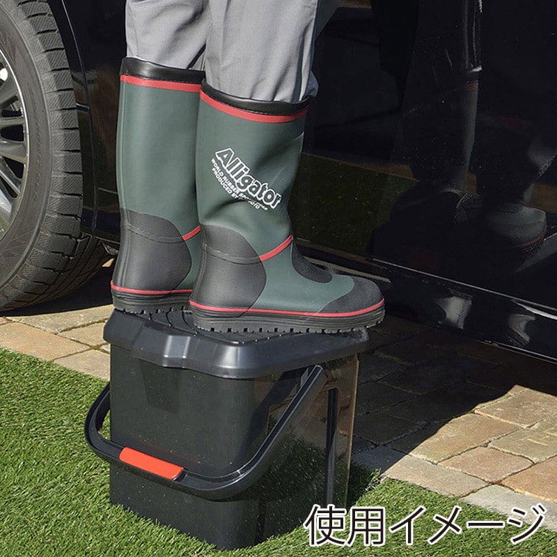 イノマタ化学 かしこいバケツ 17L ブラック 3216 1個（ご注文単位1個）【直送品】