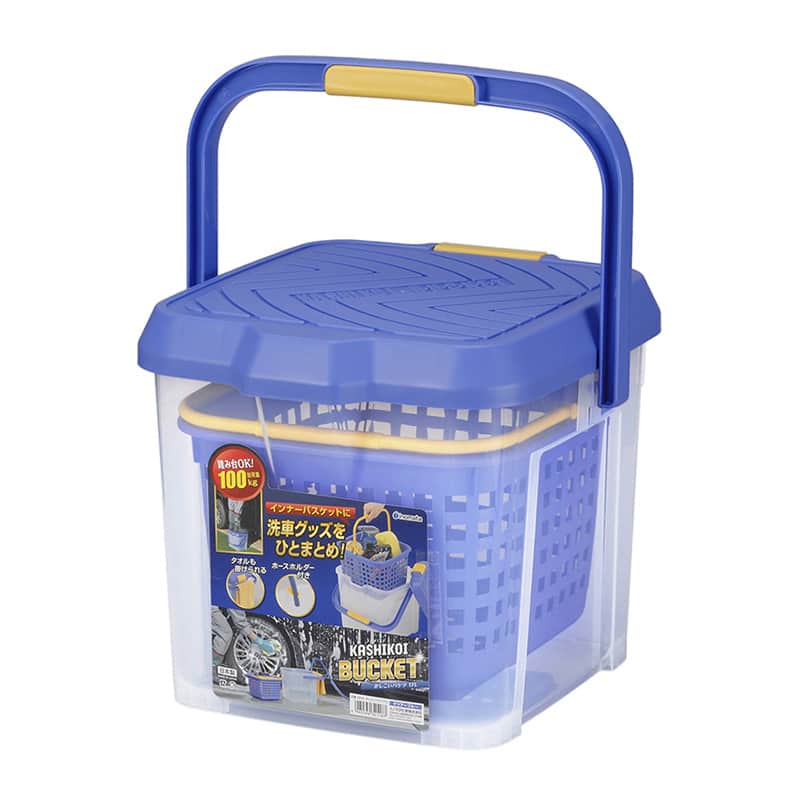 イノマタ化学 かしこいバケツ 17L クリアブルー 3216 1個（ご注文単位1個）【直送品】