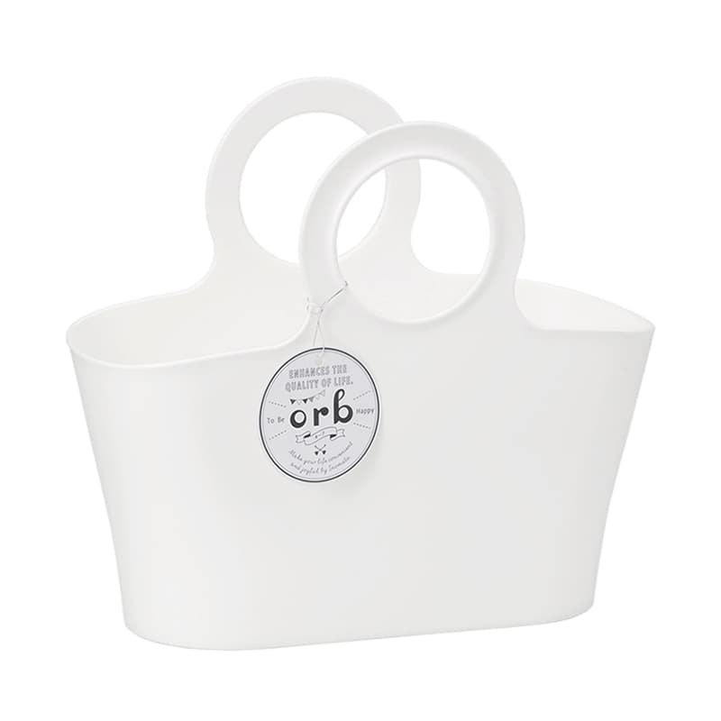 イノマタ化学 収納かご オーブ ホワイト 4480 1個（ご注文単位1個）【直送品】