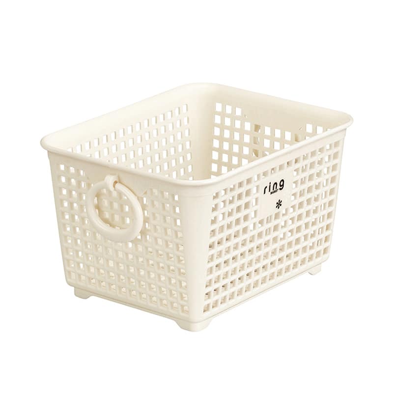 イノマタ化学 リングバスケット 角 ホワイト 4506 1個（ご注文単位1個）【直送品】