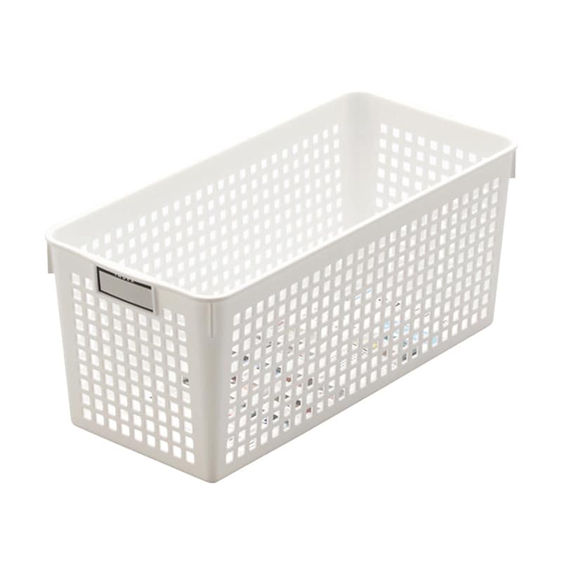 イノマタ化学 ネームバスケット スリム ホワイト 4581 1個（ご注文単位1個）【直送品】