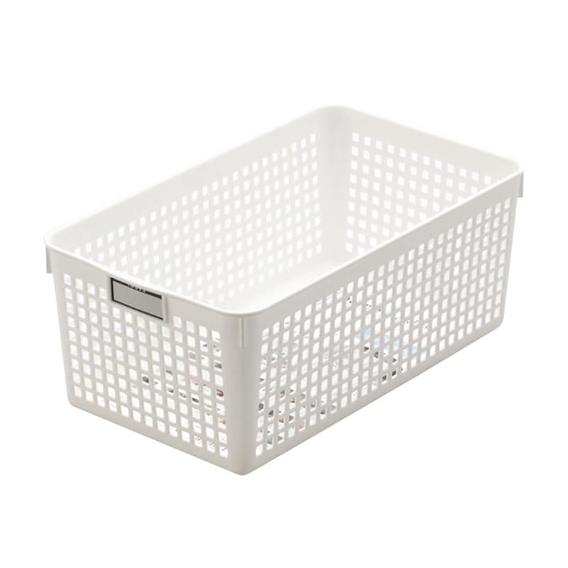 イノマタ化学 ネームバスケット ワイド ホワイト 4582 1個（ご注文単位1個）【直送品】