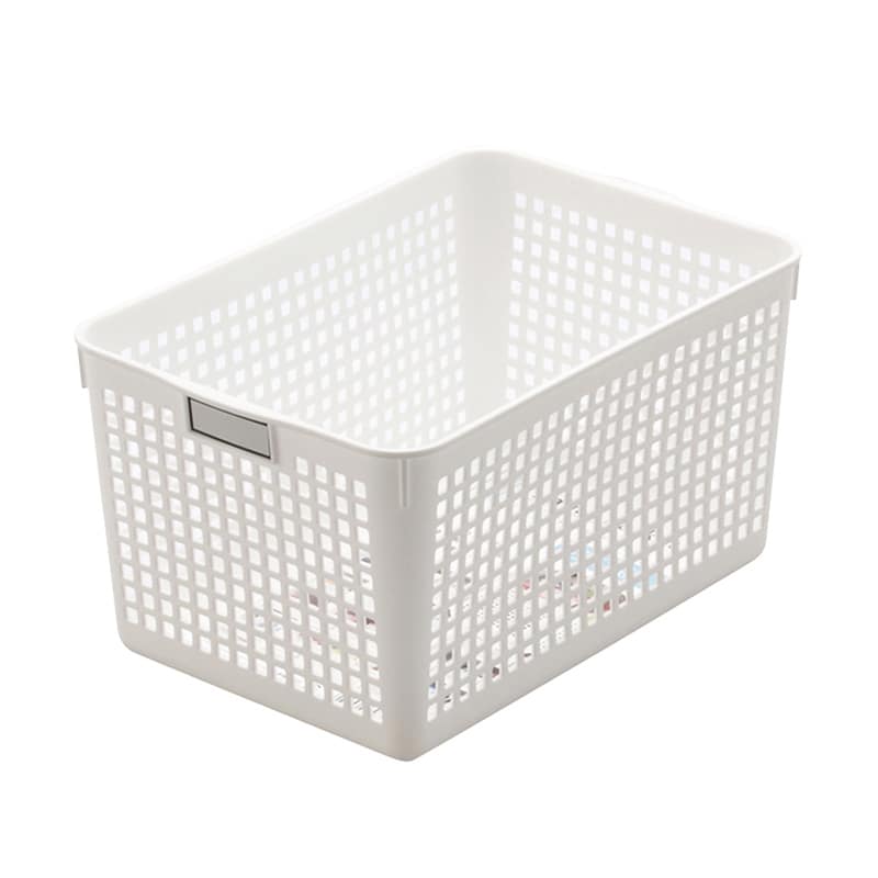 イノマタ化学 ネームバスケット ディープ ホワイト 4584 1個（ご注文単位1個）【直送品】