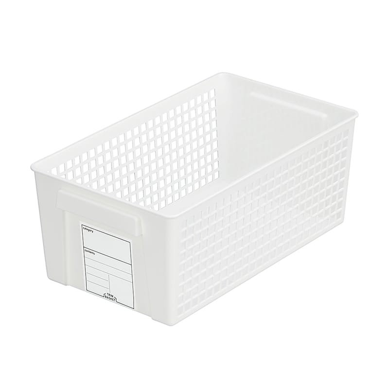 イノマタ化学 トリムバスケット ワイド ホワイト 4671 1個（ご注文単位1個）【直送品】