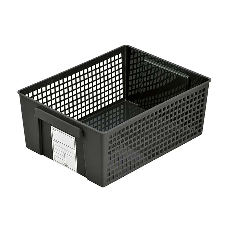 イノマタ化学 トリムバスケット ラージ ブラック 4672 1個（ご注文単位1個）【直送品】