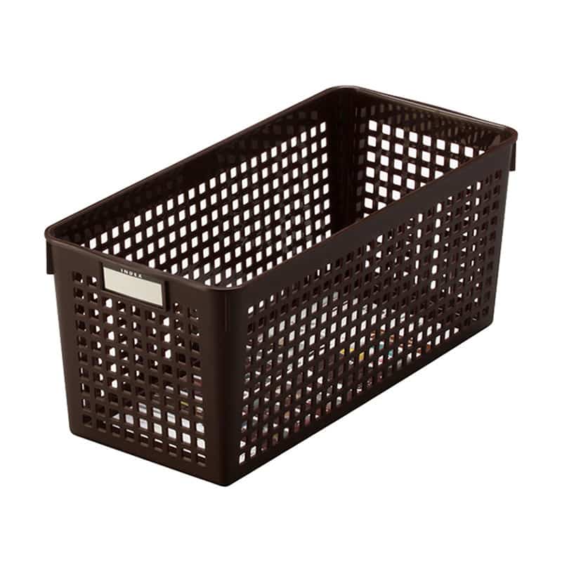 イノマタ化学 ネームバスケット スリム ブラウン 4581 1個（ご注文単位1個）【直送品】