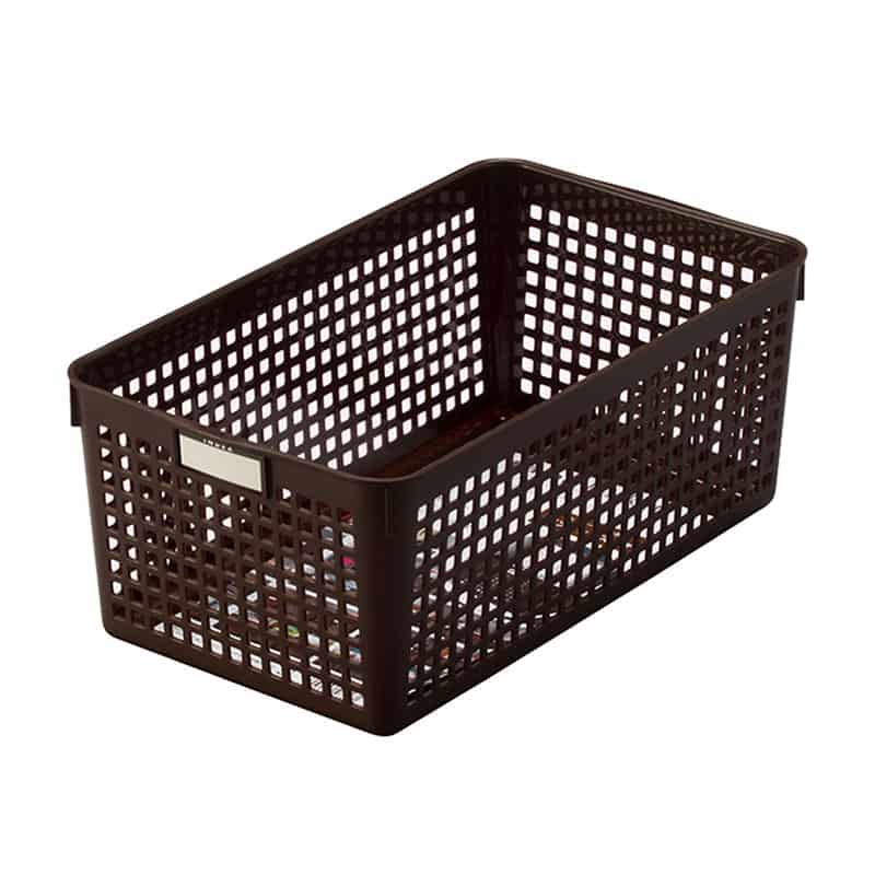 イノマタ化学 ネームバスケット ワイド ブラウン 4582 1個（ご注文単位1個）【直送品】
